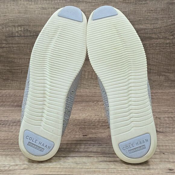 Cole Haan 2.ZERØGRAND Stitchlite Women's Sz 7B Gray Silver Wingtip Oxford Shoes - Picture 8 of 9